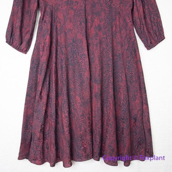 Ann Taylor snake print wrap dress, size 16 - Picture 13 of 16